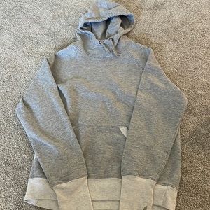 champion grey hoodie turtle neck